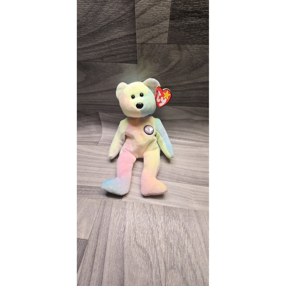 Ty Beanie Baby  B.B. the Birthday Bear (8.5 Inch) Plush Stuffed Animal Toy